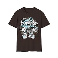 Street Beetle Ninja Character Gaming Lovers Trending Tee Fighter Unisex Heavy Cotton T-Shirt