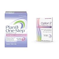 Plan B One-Step Emergency Contraceptive (1 Tablet) and Option 2 Emergency Contraceptive (1 Tablet)