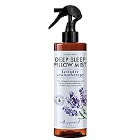 Deep Sleep Lavender Pillow Mist, Soothing and Relaxing Pillow Spray, Light, Pleasant Scent, Large Spray Bottle 8oz / 240ml