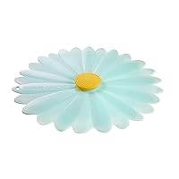 Charles Viancin - Daisy Silicone Lid for Food Storage and Cooking - 11''/28cm - Airtight Seal on Any Smooth Rim Surface - BPA-Free - Oven, Microwave, Freezer, Stovetop and Dishwasher Safe - Aqua