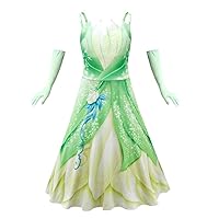 Dressy Daisy Frog Princess Fancy Dress Up Costume Halloween Birthday Party Outfit for Toddler Little Girls
