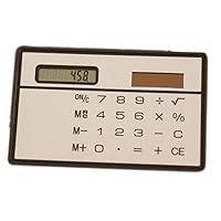 2pcs Pocket Calculator Thin Mini Digit Solar Powered Calculator Office School Supplies Kids Stationery Present