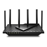 TP-Link AXE5400 Tri-Band Wi-Fi 6E Router, Wi-Fi Speed up to 5400 Mbps, 5x Gigabit Port, 1× USB 3.0 Port, 1.7 GHz Quad-Core CPU, with TP-Link OneMesh™and HomeShield, Compatible with Alexa(Archer AXE75)