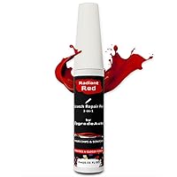Radiant Red Scratch Repair Pen, Touch Up Paint compatible with Ford Radiant Red Color, Scratch Remover for Cars, Repairs Car Paint Chips & Scratches, Single-stage Paint, 15ml