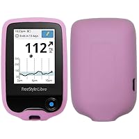 Premium Silicone Soft Case for Freestyle Libre 3 / Freestyle Libre 2 (Continuous Glucose Monitor) (Light Purple)