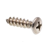 Prime-Line 9023179 Sheet Metal Screw, Self-Tapping, Oval Head Phillips, #10 X 3/4 in, Grade 18-8 Stainless Steel, Pack of 100