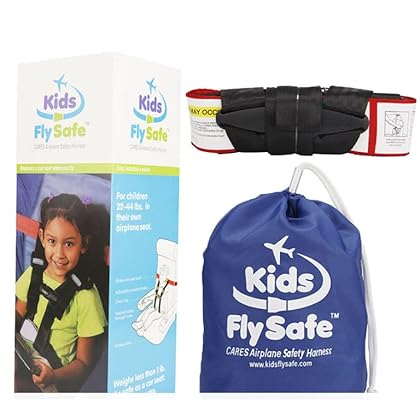 Cares Airplane Harness for Kids - Toddler Travel Restraint - Provides Extra Safety for Children on Flights - Light Weight, Easy to Store and Installs in Minutes.