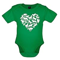 Love Heart Horse - Organic Babygrow/Body suit