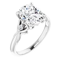 Heart Shape Ring, Engagement Ring Oval Cut 2.50CT, VVS1 Clarity, Colorless Moissanite Ring, 925 Sterling Silver, Wedding Ring, Perfact for Gift Or As You Want