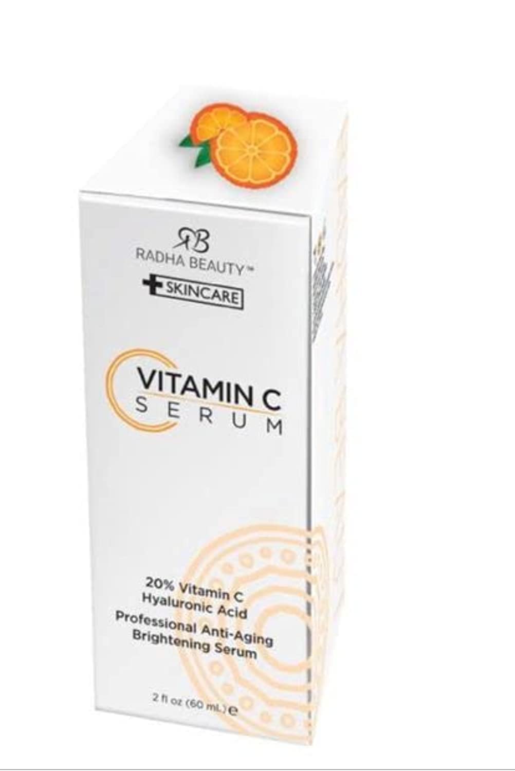 Mua Radha Beauty Natural Vitamin C Serum for Face, HUGE 2oz - 20% Organic  Vitamin C + Vitamin E + Hyaluronic Acid, Facial Serum for Anti-Aging,  Wrinkles, and Fine Lines trên Amazon