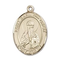 Jewels Obsession St. Basil The Great Pendant | Gold Filled St. Basil The Great Pendant - Made in USA