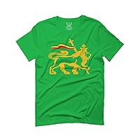 Retro Vintage Lion Zion Rastafari Reggae Rasta for Men T Shirt