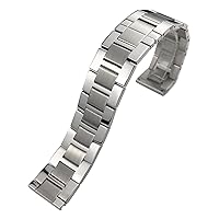 Solid Stainless Steel Watch Strap For Cartier Tank London Solo Claire Men Steel Watch Band 20mm Silver Color