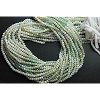 13 Inches Strand, Amazonite Faceted Rondelles, Looking Like Peru Opal Size 3mm