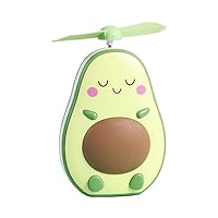 Portable Avocado Handheld Mini Air Fan With Fill Light USB Rechargeable Small Personal Cooling Tools For Home Office Outdoor Travel Summer Appliances Small Fanny Packs For Women