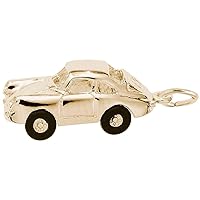 Rembrandt Charms Sports Car Charm, 10K Yellow Gold