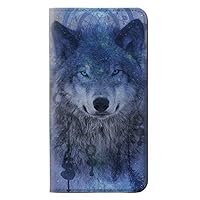RW3410 Wolf Dream Catcher PU Leather Flip Case Cover for iPhone 11 Pro