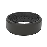 Edge Silicone Ring - Breathable Rubber Wedding Rings for Men, Lifetime Coverage, Unique Design, Comfort Fit Ring