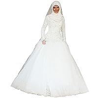 Women's Muslim A Line Wedding Dresses