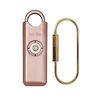 She’s Birdie–The Original Personal Safety Alarm for Women by Women–Loud Siren, Strobe Light and Key Chain in a Variety of Colors (Metallic Rose)