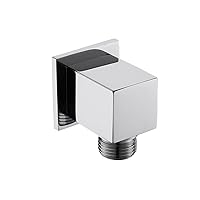 Brass Modern Bathroom Square Shower Hose Connector 1/2