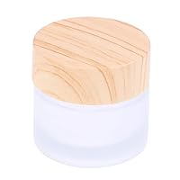1 Pack 50g Reusable Glass Cream Bottle, Suitable for DIY, for Sampling Eye Shadow, Face Cream, Blush, Eye Cream, Sunscreen and other Cosmetic Containers Bottle (Size : 10g)
