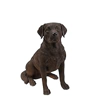 Sitting Labrador Retriever Dog Statue, Brown