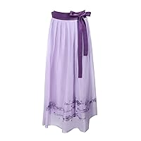 Women Retro Qipao Long Sleeve Loose Silk Jacquard Dress 2635