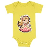 Princess Baby Jersey Onesie - Kawaii Baby Onesie - Illustration Baby One-Piece