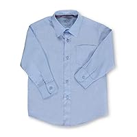 French Toast Little Boys' Toddler L/S Button-Down Shirt (Sizes 2T - 4T) - Blue,
