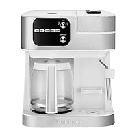 CUISINART Coffee Maker Barista System, Coffee Center 4-In-1 Coffee Machine, Single-Serve Coffee, Espresso & Nespresso Capsule Compatible, 12-Cup Carafe, White, SS-4N1W