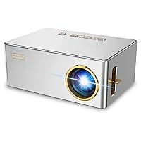 Mini Projector for iPhone, 2023 Upgraded 1080P HD Projector, 8000L Portable Projector, Movie Projector Compatible with Android/iOS/Windows/TV Stick/HDMI/USB