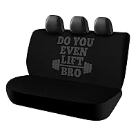 Do You Even Lift Bro Car Seat Covers for Back Seat Universal Auto Seats Protector Soft Pet Back Seat Covers 120x59x76cm