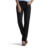 Lee Womens Petite Relaxed Fit All Cotton Straight Leg Jean