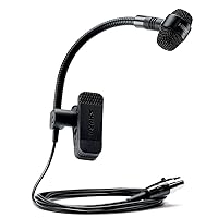 Shure PGA98H Condenser Microphone - with Cardioid Pick-up Pattern,Condenser Gooseneck Instrument Microphone with TA4F Connector for use with Wireless Systems (PGA98H-TQG)
