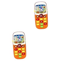 Kidcraft Playset 2pcs Toy for Kids Puzzle Toys Kids Cell Phone Toy Kid Educational Telephone Cartoon Phone Kid Phone Toys Music Child Music Toys Telephone Toy Phone for Kids