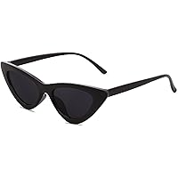 SOJOS Retro Vintage Narrow Cat Eye Sunglasses for Women Clout Goggles Plastic Frame SJ2044