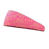 Bondi Band Headbands for Women, 4 Inch Tapered Running Headbands That Stay In Place, Absorbent, Moisture Wicking, Colorful Static Print