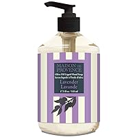 Olivia Care Liquid Hand Soap | Infused with Olive Oil | All Natural & Germ-Fighting | Moisturizing Hand Wash for Kitchen & Bathroom | Gentle, Mild & Naturally Scented (17.5 OZ) – LAVENDER