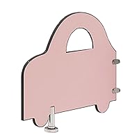 Urinal Baffle, Waterproof Urinal Partition, Wall-Mounted Privacy Partition with Stainless Steel Hardware, for Public Space, Office, Kindergartens (Color : Pink, Size : 2Pcs)