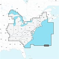 Navionics U.S East Regions(NAUS007R)- Marine and Lake Charts with Preloaded Micro SD Format(010-C1370-30)