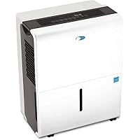 Whynter Energy Star RPD-506EWP 50 Pint High Capacity Portable Dehumidifier with Pump up to 4000 sq ft, White w/Black sides