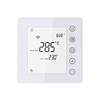 3A Gas Boiler Thermostat SmartLife APP Control WiFi Heating Room Thermostat LCD Touchscreen Digital Smart Temperature Controller Week Programmable Anti-Freeze Energy Saving for Home School Office