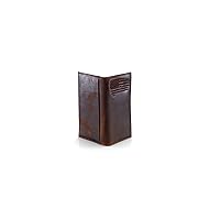 ARIAT Men's Rodeo Wallet with Distressed USA Flag and Shield Logo, Brown Genuine Leather, Multiple Compartments, 6-1/2