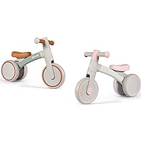 LOL-FUN Baby Balance Bike for 1 Year Old First Birthday Gifts for One Year Old Girls and Boys Baby Toy for 12-18 Month -Grey&White