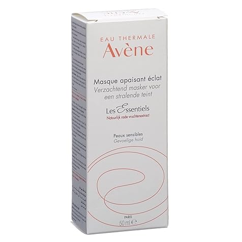 Eau Thermale Avène Soothing Radiance Mask, Deep Hydration for All Skin Types, Non-Comedogenic 1.6 oz.