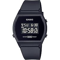 Casio LW-204-1B Standard Digital Ladies Watch, Black, Overseas Model