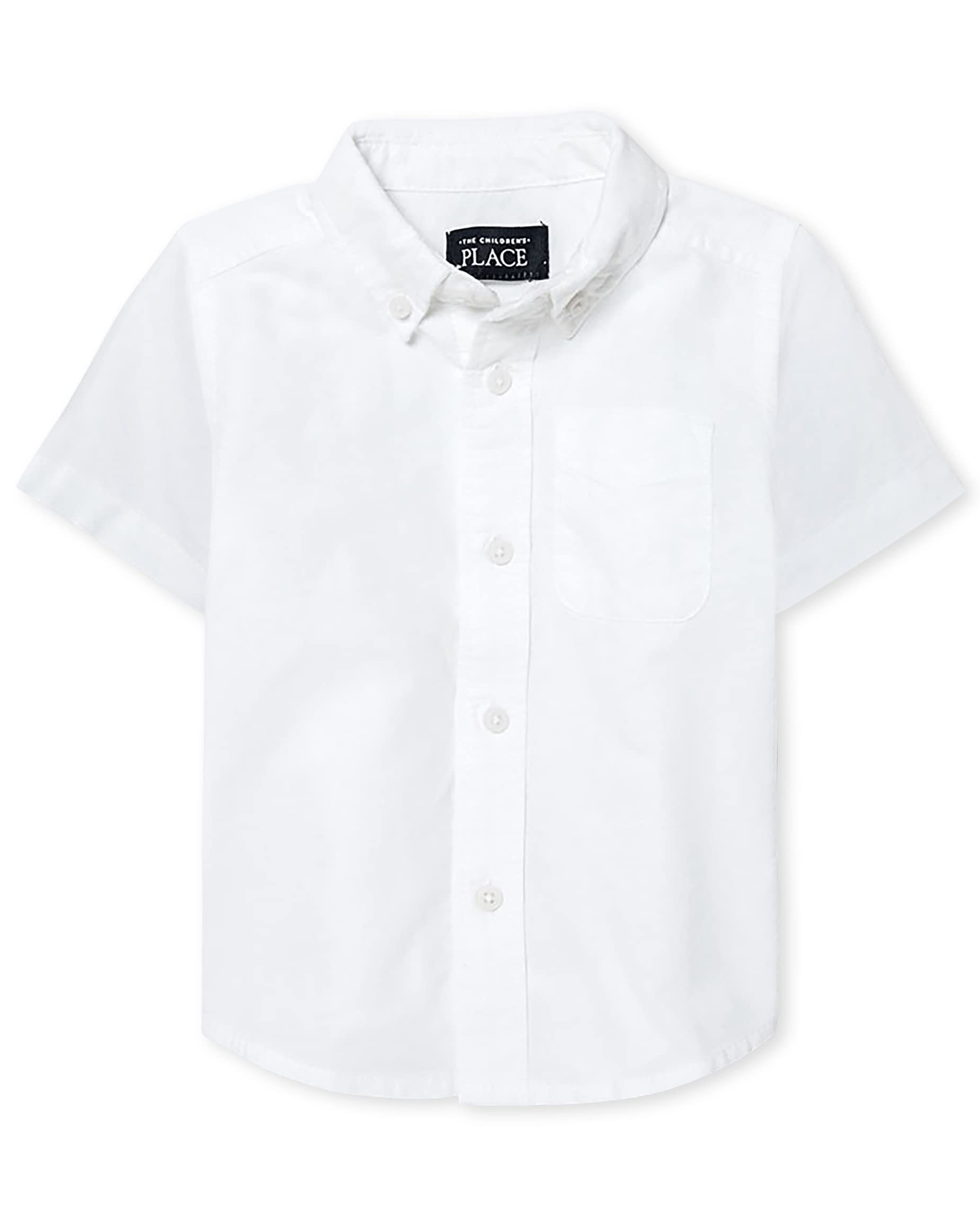 The Children's Place Single and Toddler Boys Short Sleeve Oxford Button Down Shirt