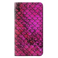 RW3051 Pink Mermaid Fish Scale Flip Case Cover for Samsung Galaxy Note 5