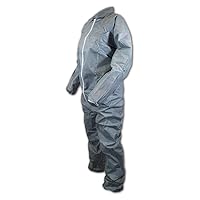 EconoWear Lite N Kool Plus SMS Fabric Coverall, Disposable, Elastic Cuff, Gray, 3X-Large (Case of 25)